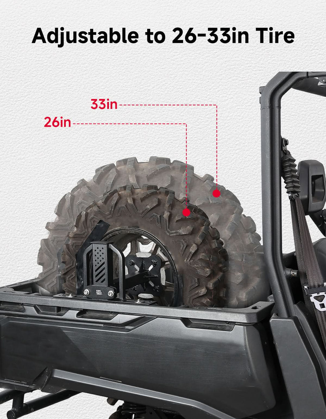 UTV Spare Tire Holder for 2016–2026 Can-Am Defender