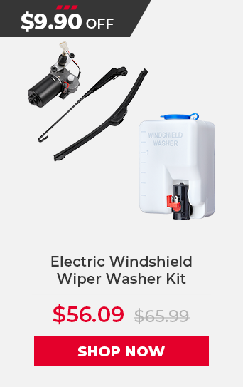 Electric Windshield Wiper Washer Kit