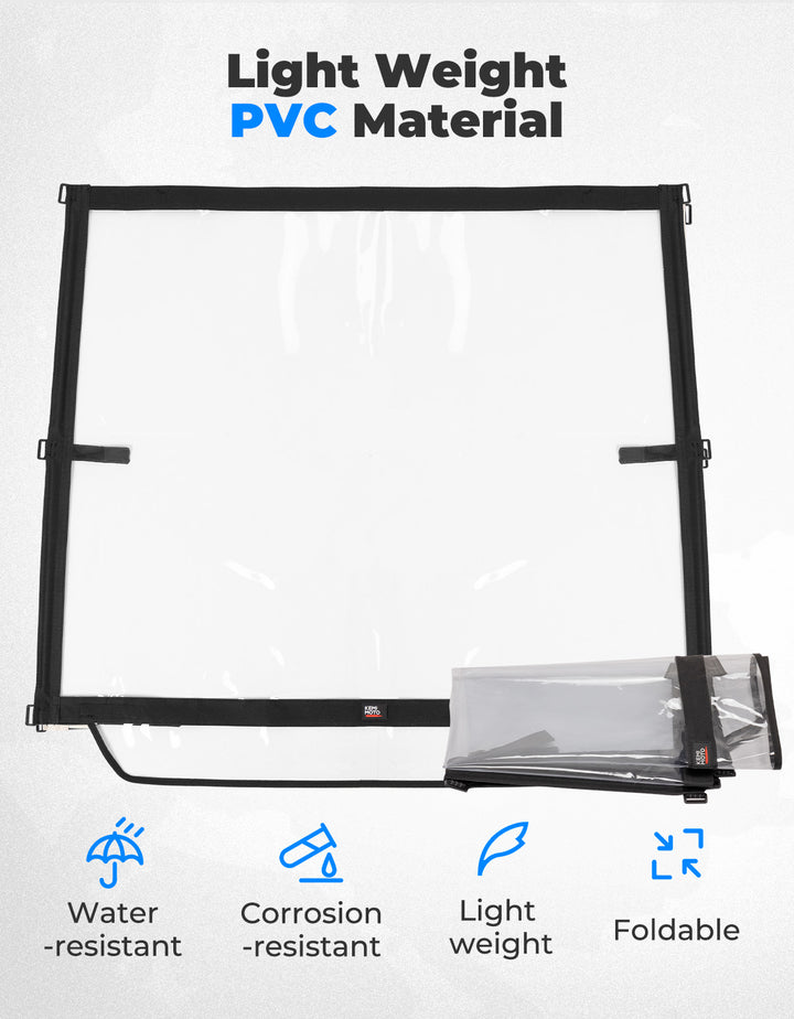Foldable Golf Cart Windshield for EZGO TXT 1994-2013 - Kemimoto