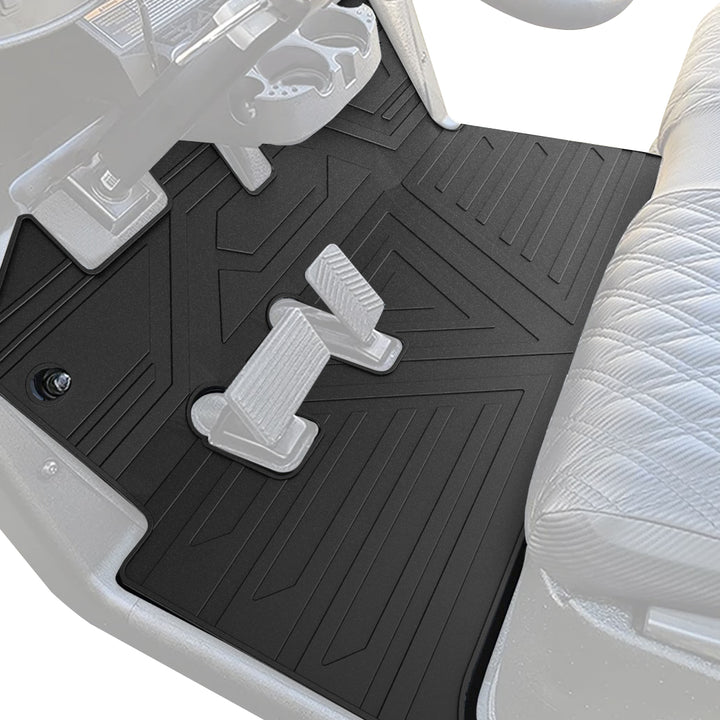 Golf Cart Mat, Full Coverage Floor Liner (Black) for EZGO RXV