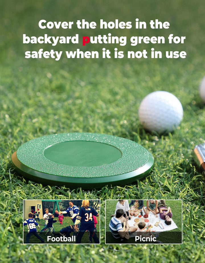 4PCS Golf Hole Cup Covers for Putting Green Practice