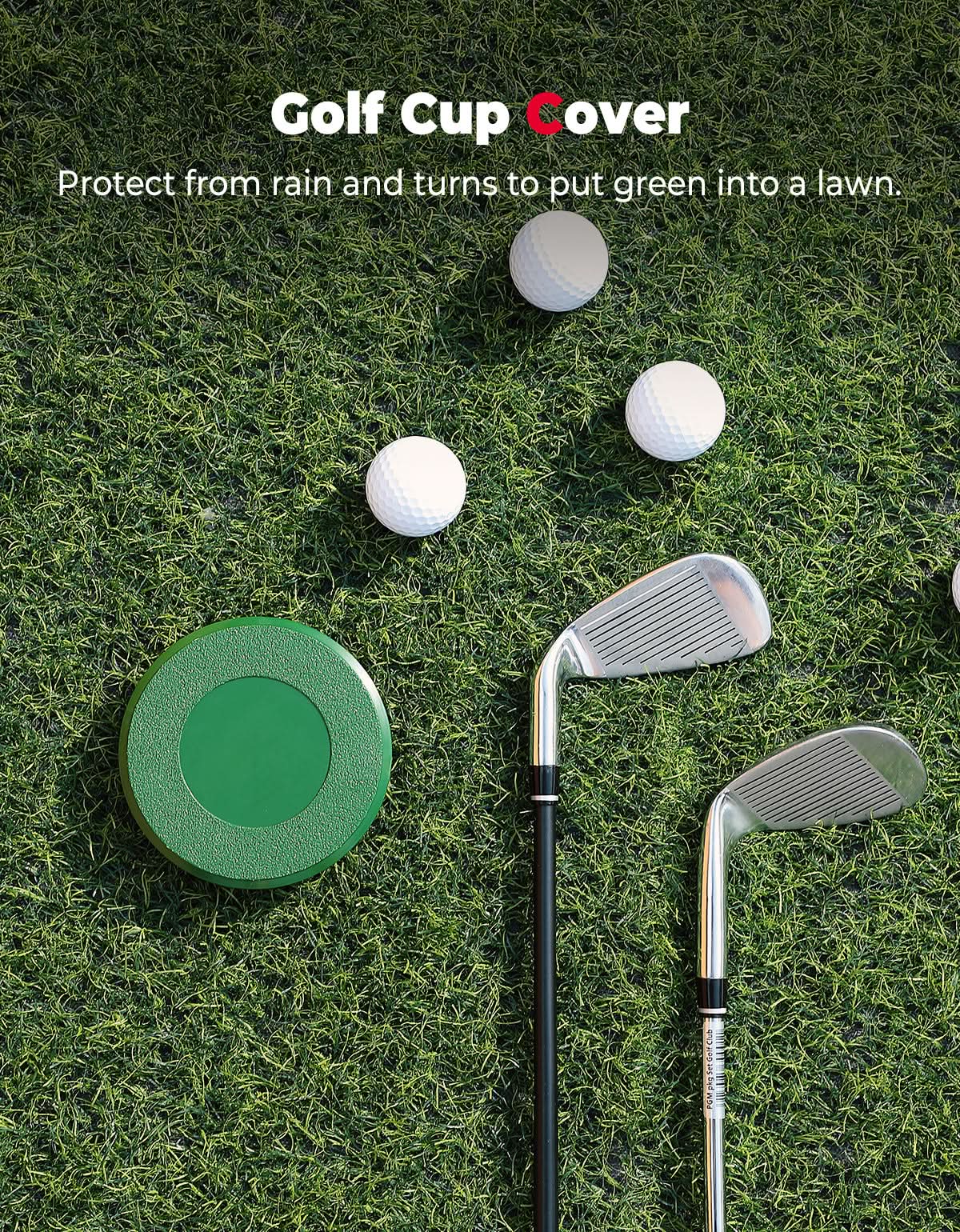 4PCS Golf Hole Cup Covers for Putting Green Practice