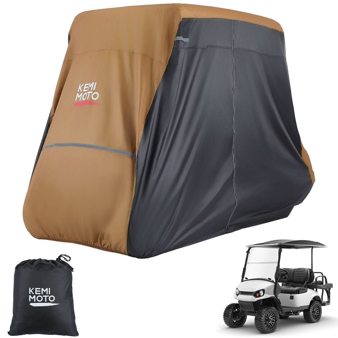 Universal Golf Cart Cover for 2-4 Seats with Storage Bag - Kemimoto