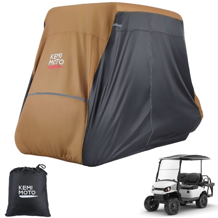 Universal Golf Cart Cover for 2-4 Seats with Storage Bag - Kemimoto
