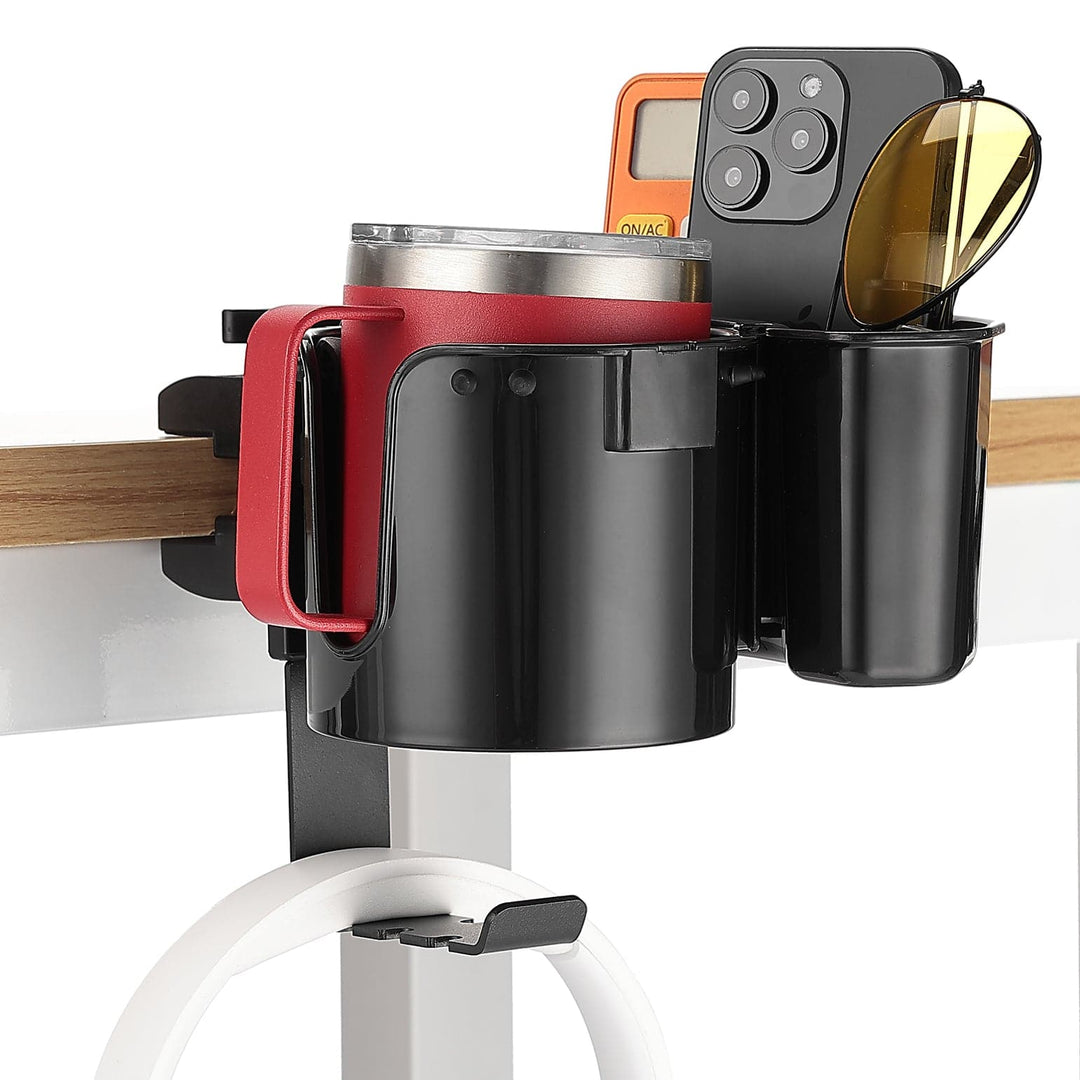 2-in-1 Desk Cup Holder with Headphone Hanger - Kemimoto