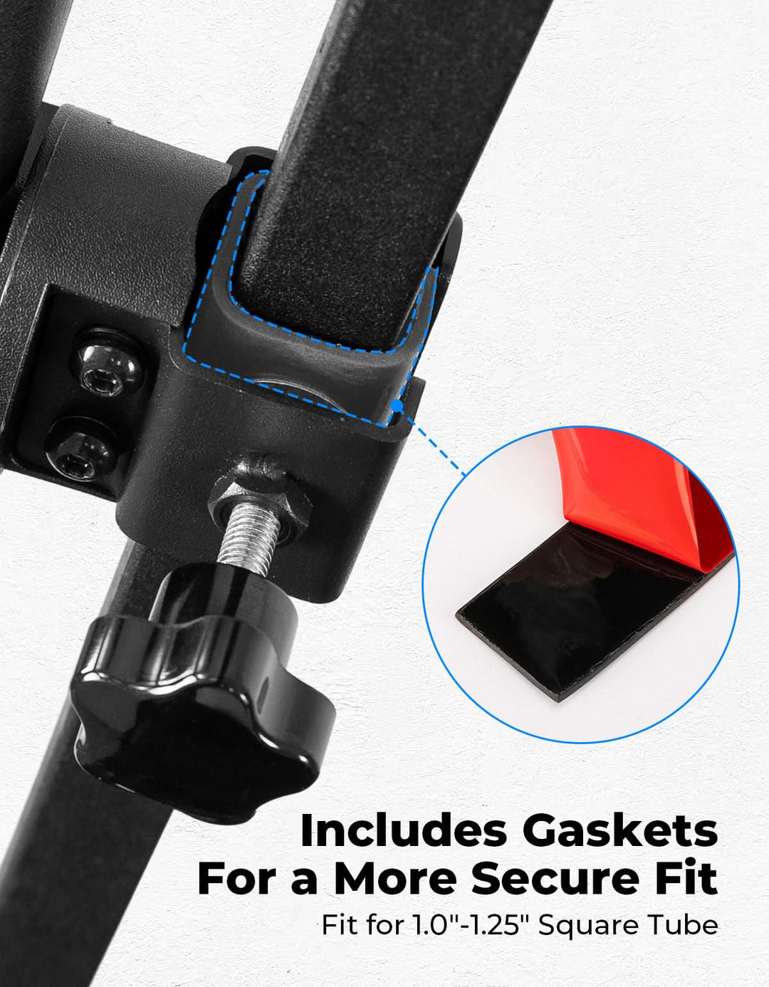 Side Mirrors For Golf Cart Square Tube Mount - Kemimoto