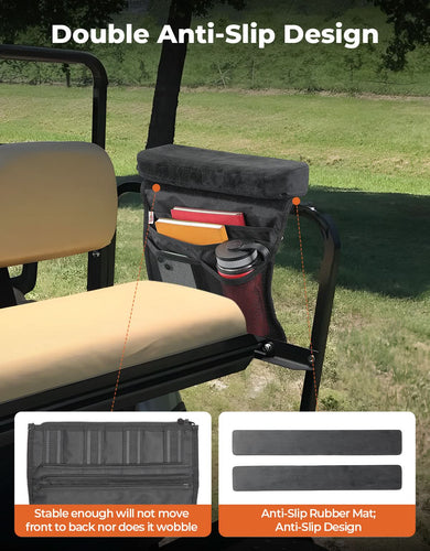 Golf Cart Armrest with Organizer Bag for EZGO & Club Car