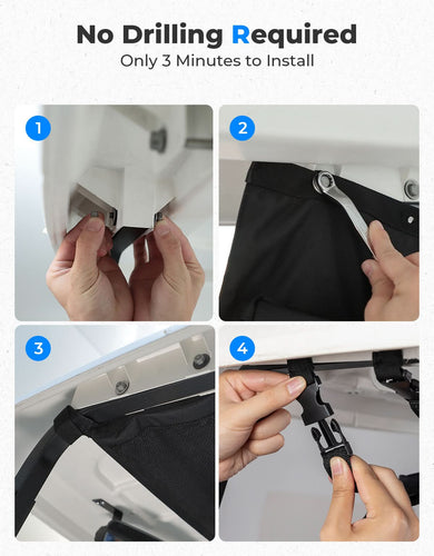 Golf Cart Overhead Storage Bag for Club Car Precedent Tempo - Kemimoto