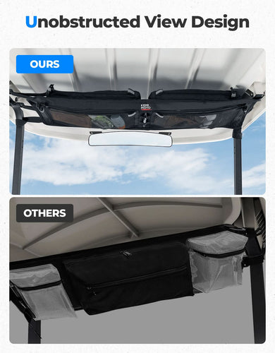 Golf Cart Overhead Storage Bag for Club Car Precedent Tempo - Kemimoto