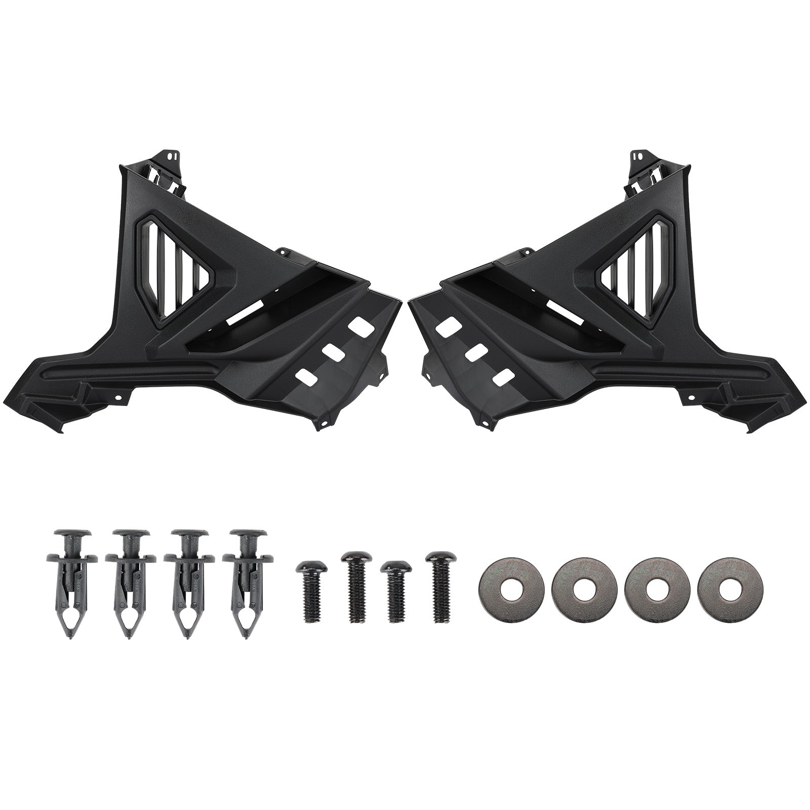 Front Lower Accent Panel Kit For Polaris Slingshot (2020-2022 Models) - Painted Trim, Fits S/SL/SLR/R/LE, 2-Piece Set