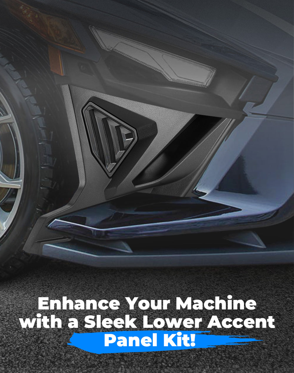 Lower Accent Pannel Kit for Polaris Slingshot S/R/SL/SLR/GT - Kemimoto
