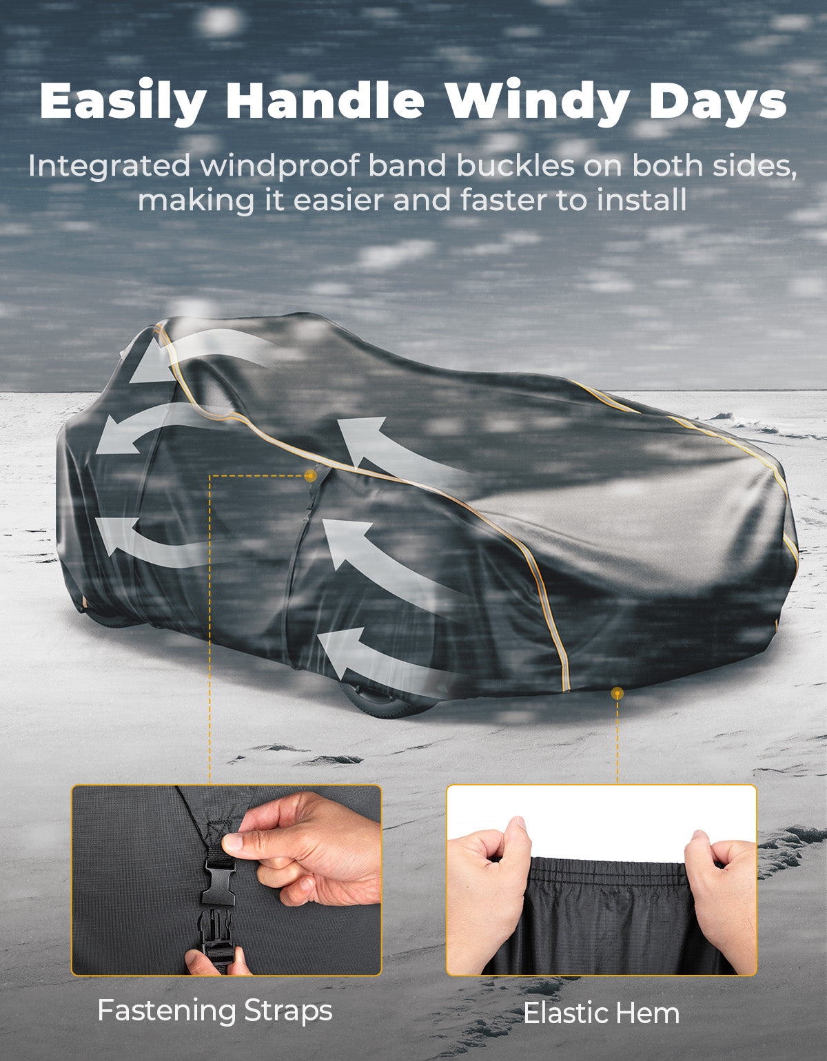 ZTT Black 300D Waterproof Utility Storage Cover For Polaris Slingshot 2015-2023