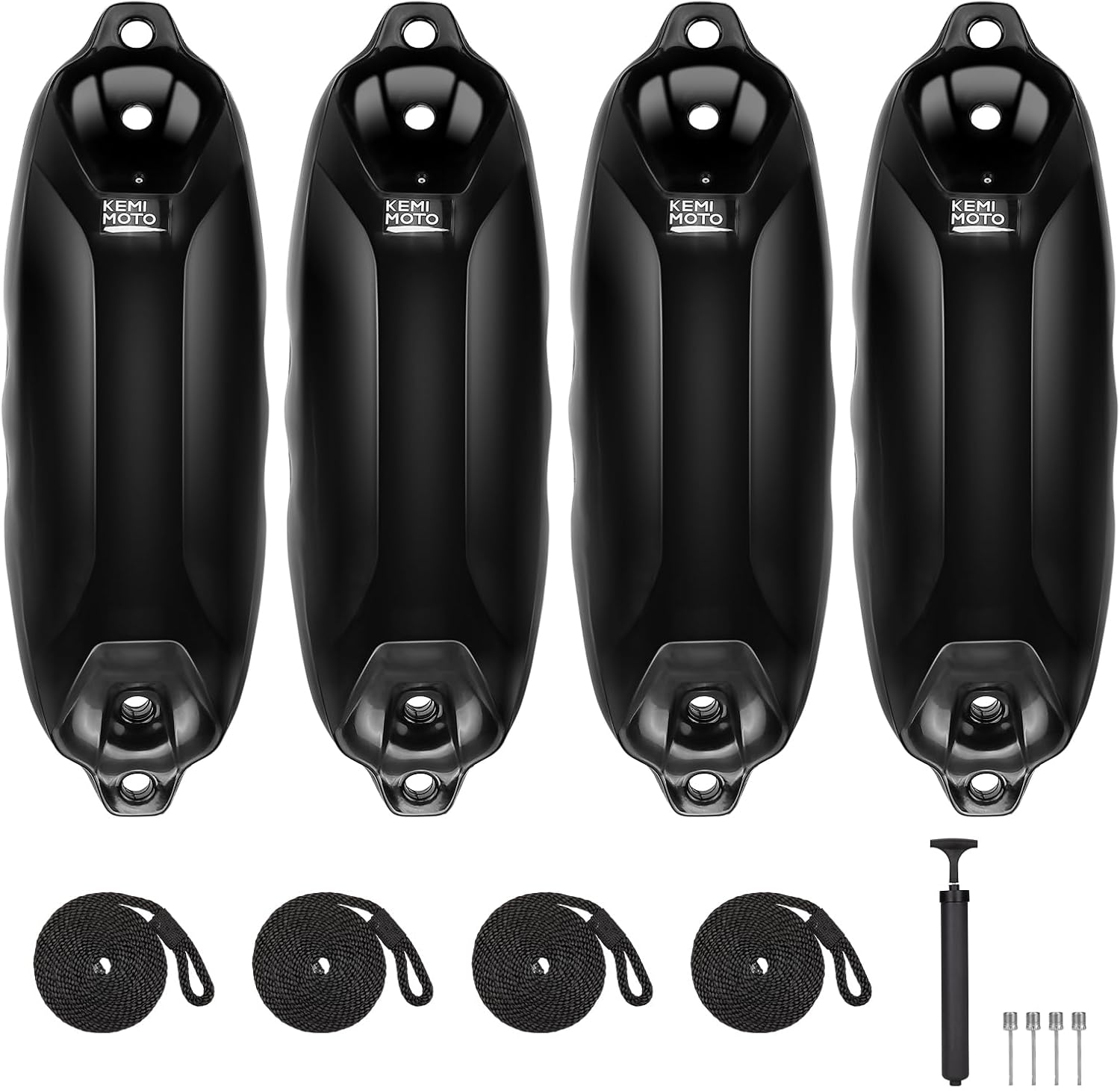 2pcs Inflatable Boat Fenders Bumpers for 20-30ft Boat for Docking - Kemimoto