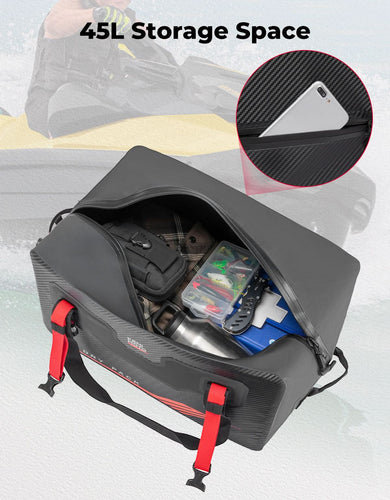Waterproof Duffle Bag 45L Heavy Duty Marine Dry Bags for Sea-Doo LinQ - Kemimoto