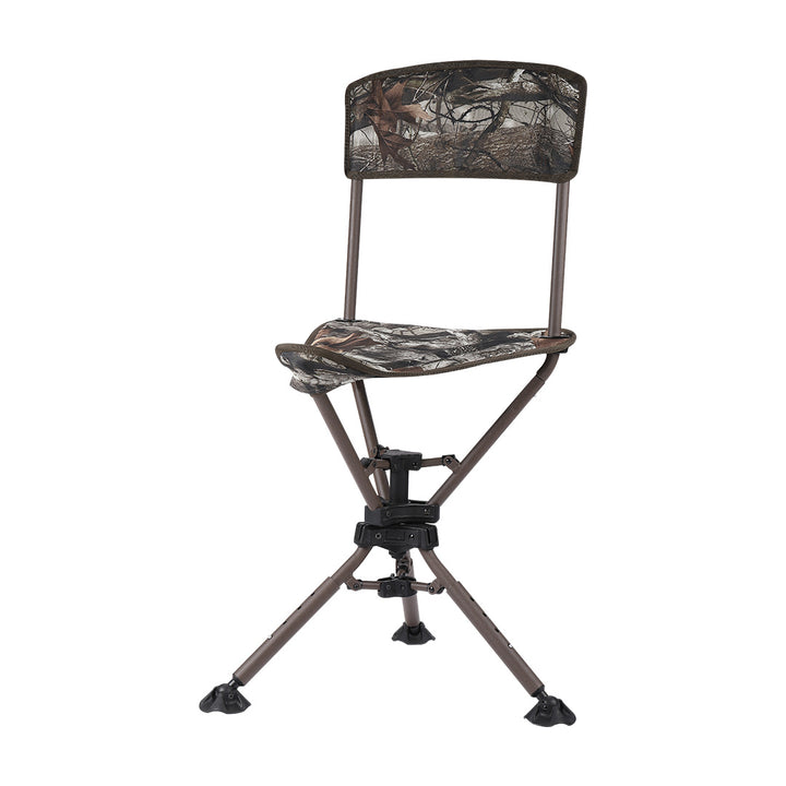 360° Tripod Swivel Hunting Chair with Backrest - Kemimoto
