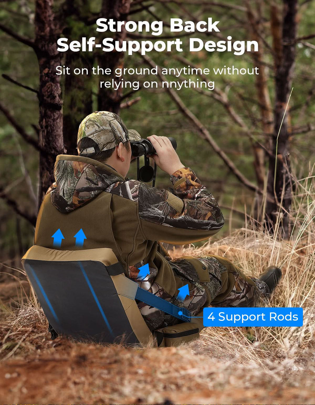 Heated Hunting Seat Cushion with 10000mAh Battery