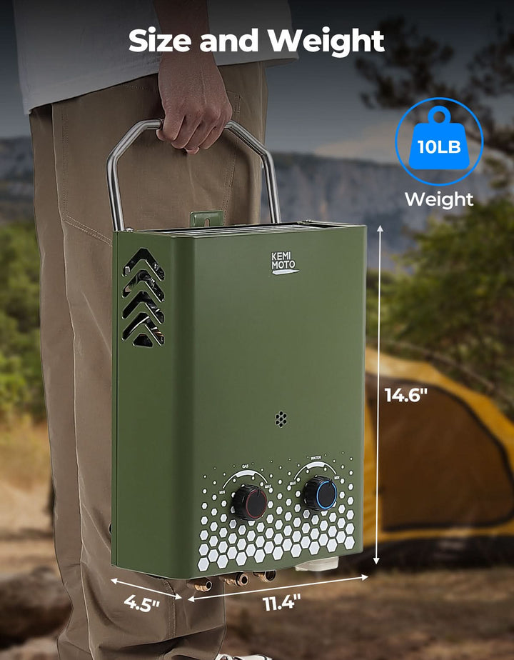 Tankless Water Heater, 1.32GPM 5L - Kemimoto