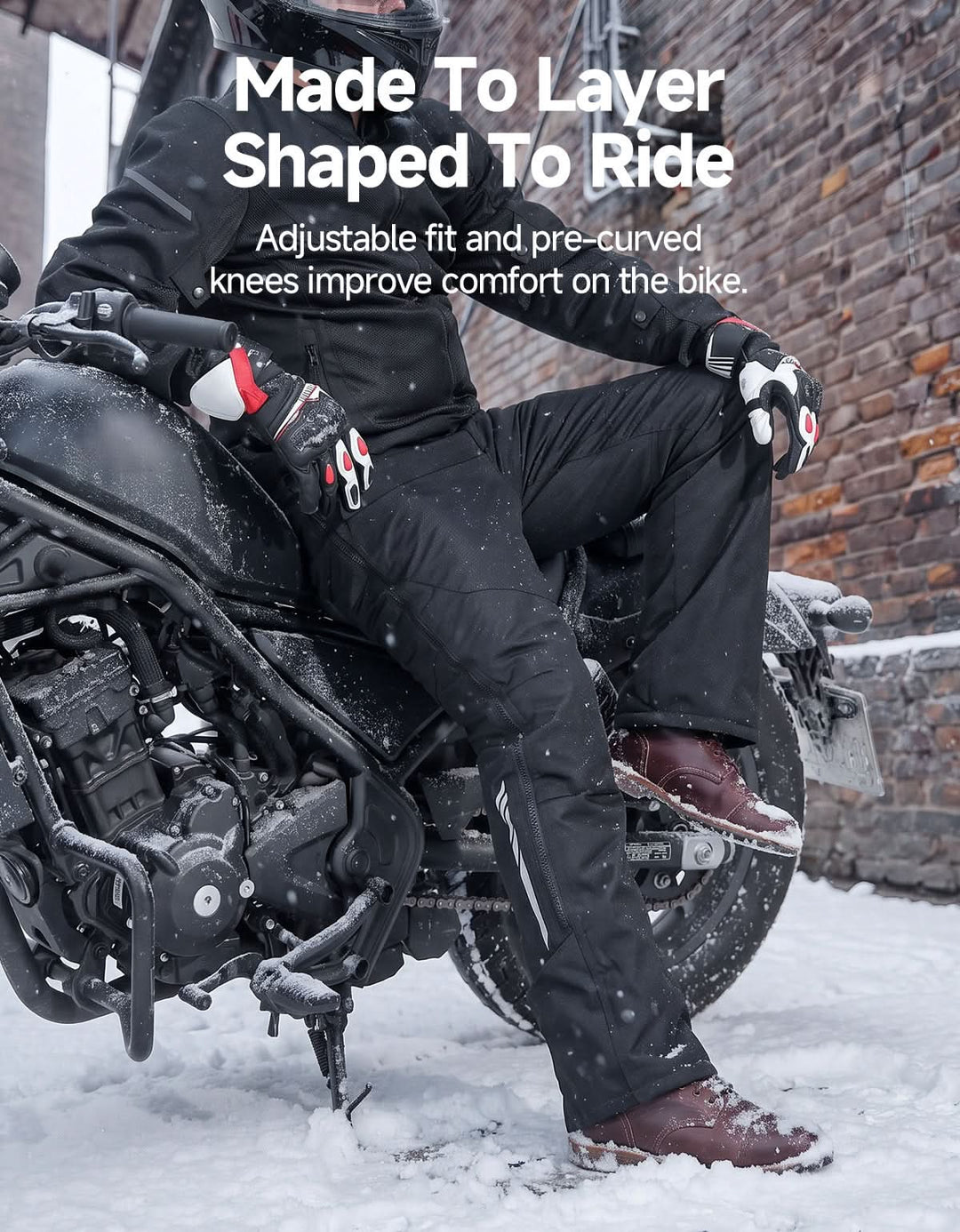WarmLife® Heated Quick-Off Motorcycle Overpants