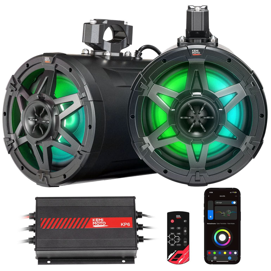 KP6 6.5" Universal Tower Speakers for UTV, ATV & Marine
