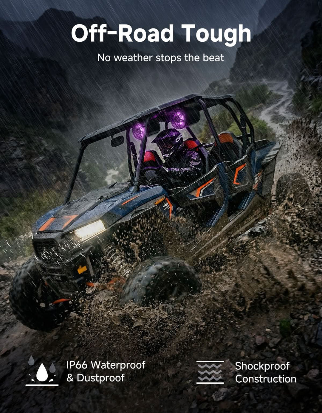 KP6 6.5" Universal Tower Speakers for UTV, ATV & Marine
