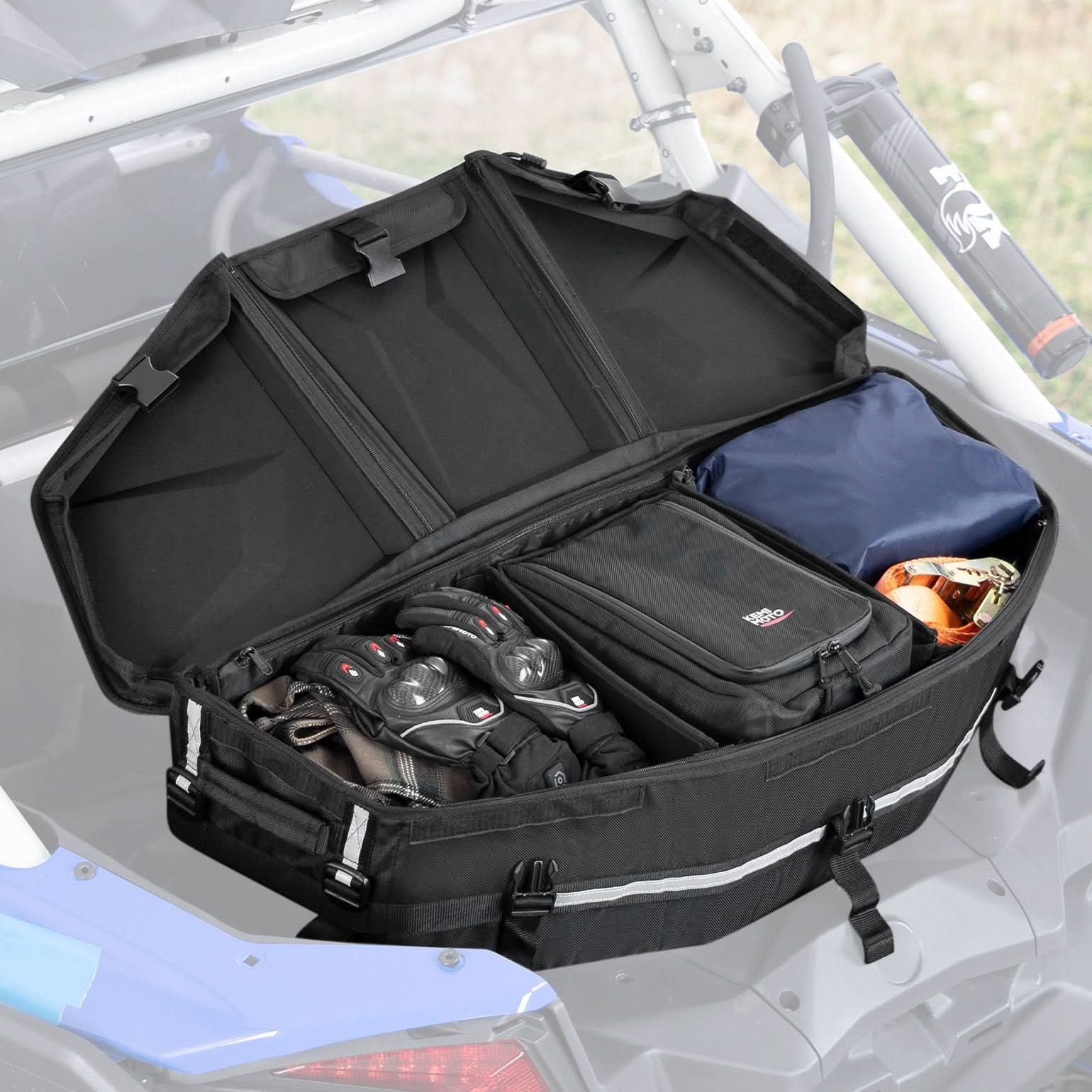 Upgraded 50L ATV Cargo Bag – Front/Rear Rack Cooler & Storage Box