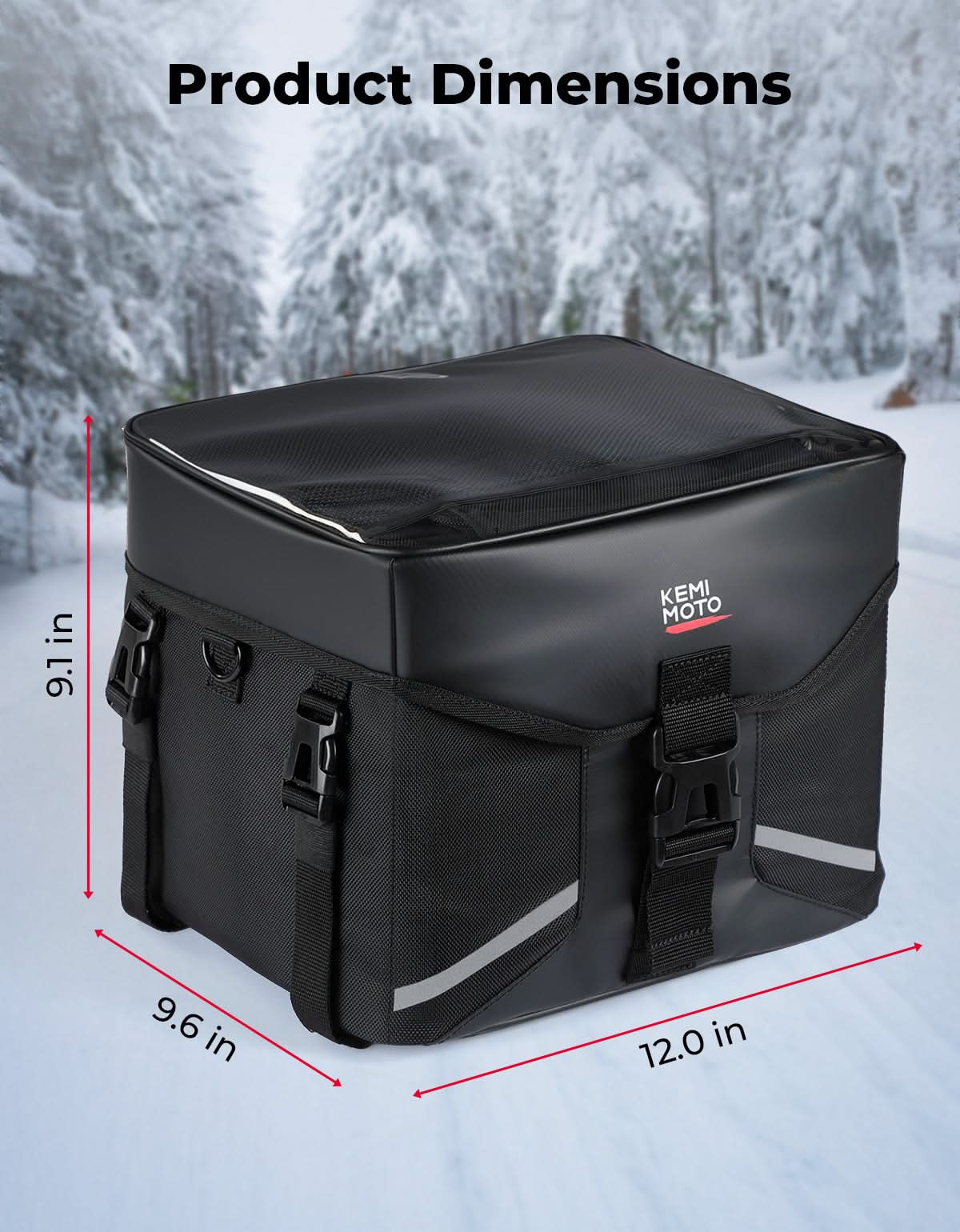 Snowmobile ATV Gear Bag 16L, Water-Resistant Storage Pack