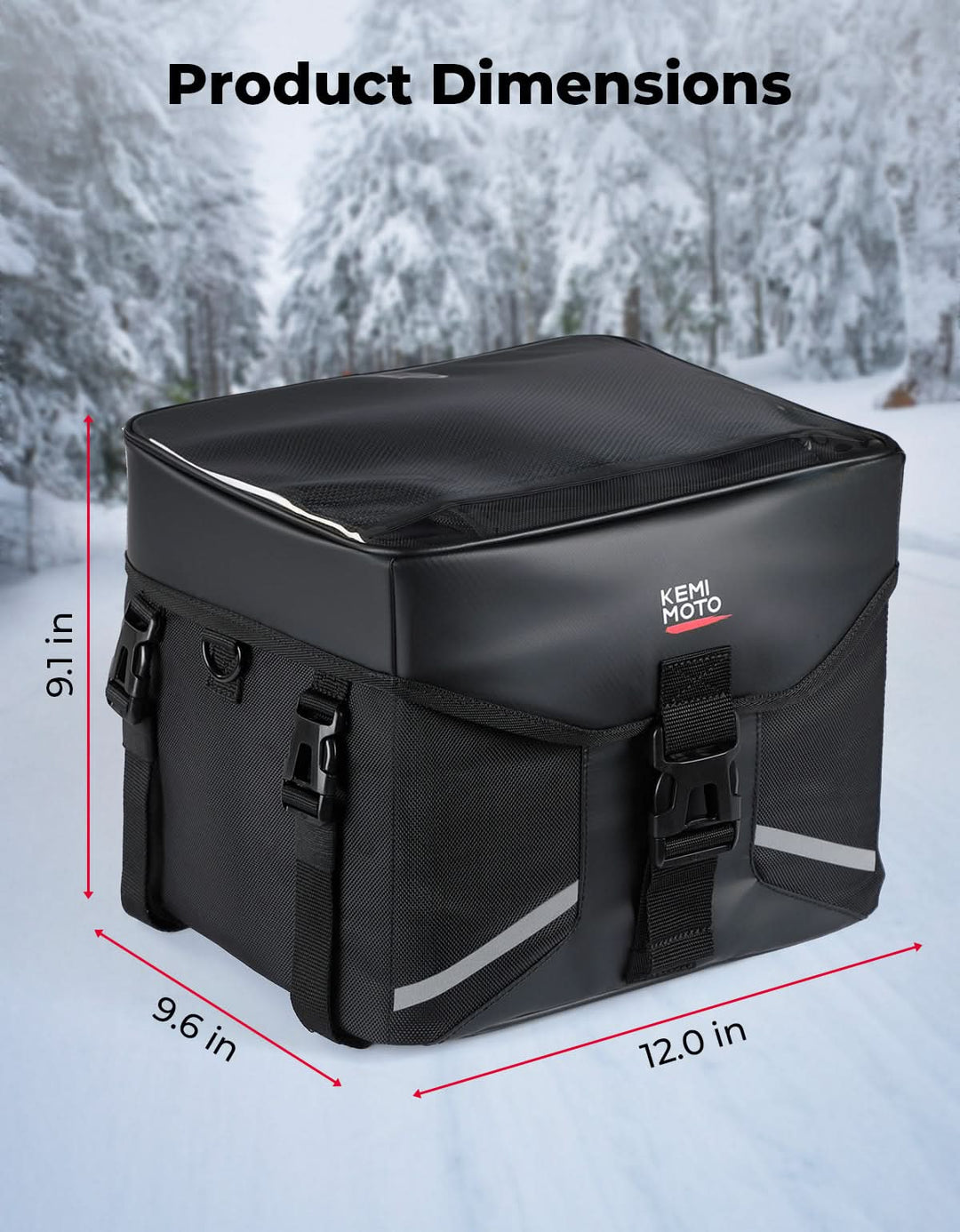 Snowmobile ATV Gear Bag 16L, Water-Resistant Storage Pack