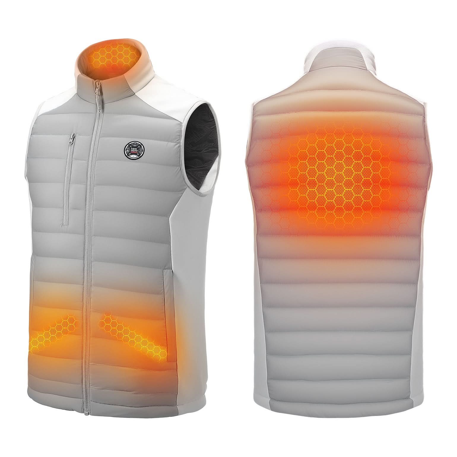 Heated Vest for Women and Men Thermal Reflective with Battery Pack - Kemimoto