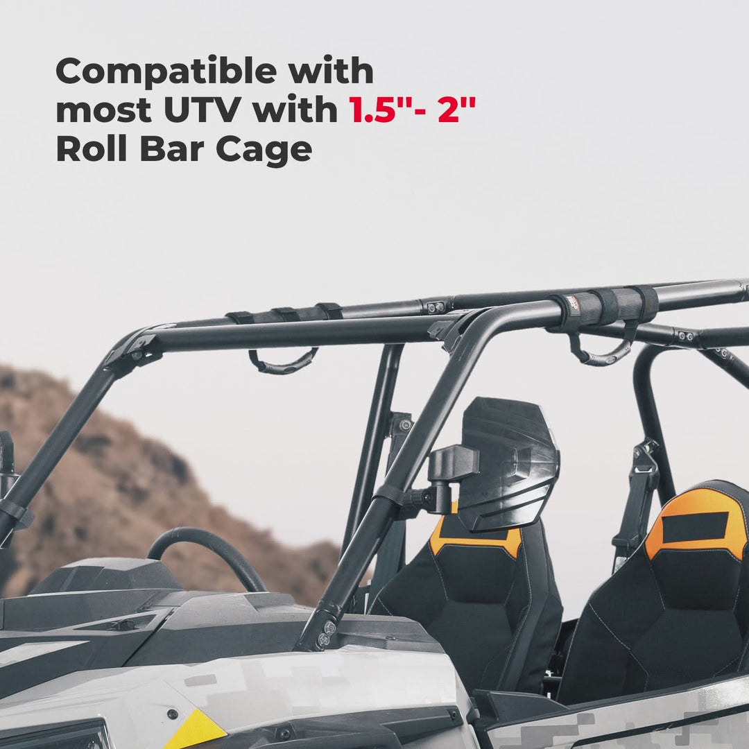 UTV/ATV Universal Hard Grip Grab Handles for 1.5–2" Roll Bars - Kemimoto