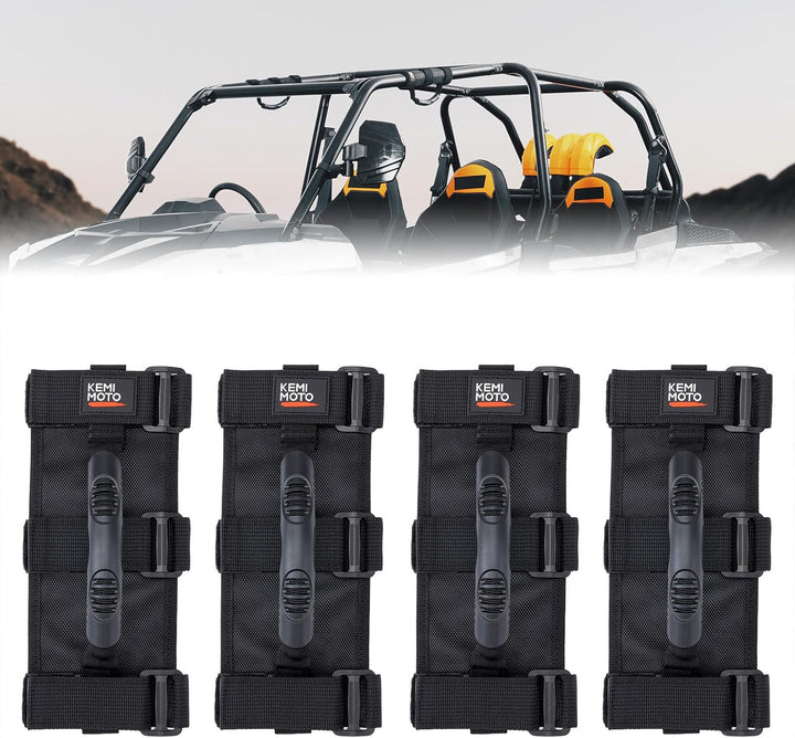 UTV Grab Handles for 1.5-2 inch Round Bar Cage (4 Packs) - Kemimoto