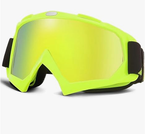 Dirt Bike Goggles Motocross Goggles ATV UTV Goggles Anti UV Riding Goggles, Yellow
