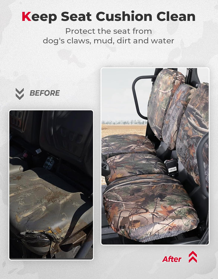 Waterproof Camo Seat Cover for Can-Am Defender MAX HD10|9|8|7 - Kemimoto