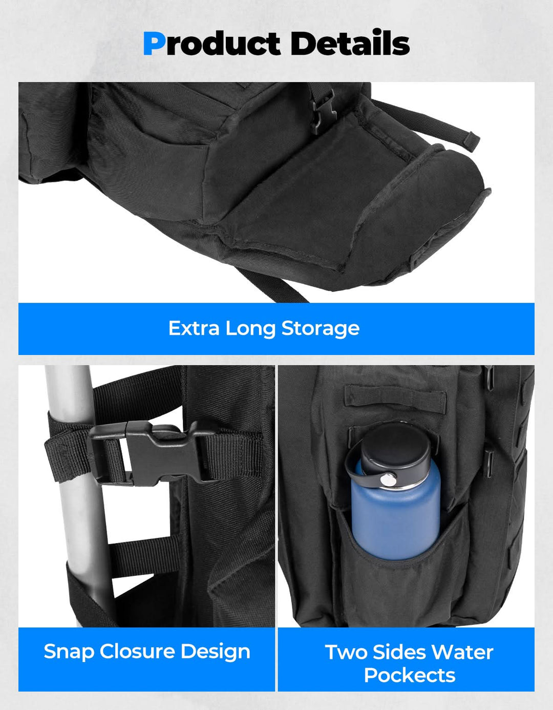 Large Capacity Travel Bag 70L for Hiking and Hunting - Kemimoto