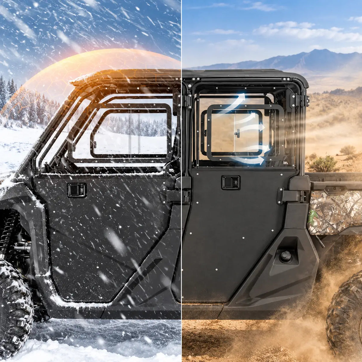 Adjust Airflow with Four Sliding Windows