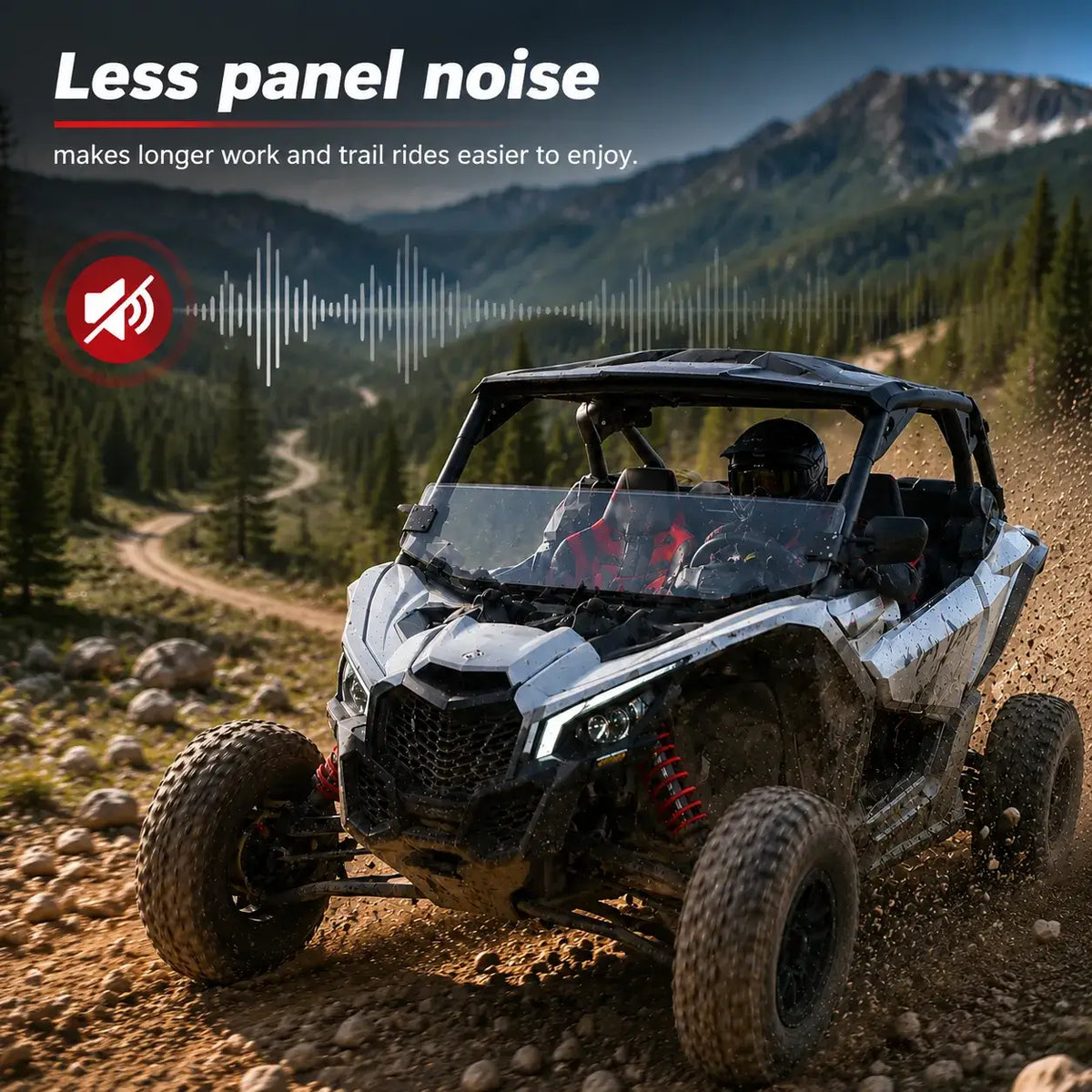 Less Windshield Movement and Noise