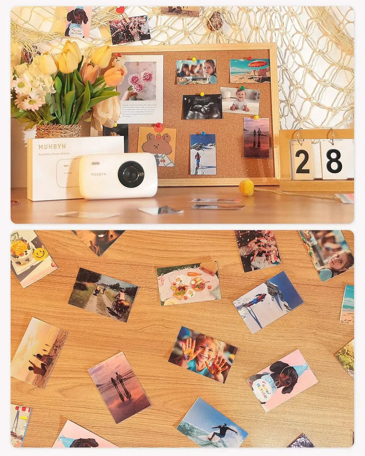 MUNBYN PR3 High Color Reproduction 2x3" Portable Photo Printer - Kemimoto
