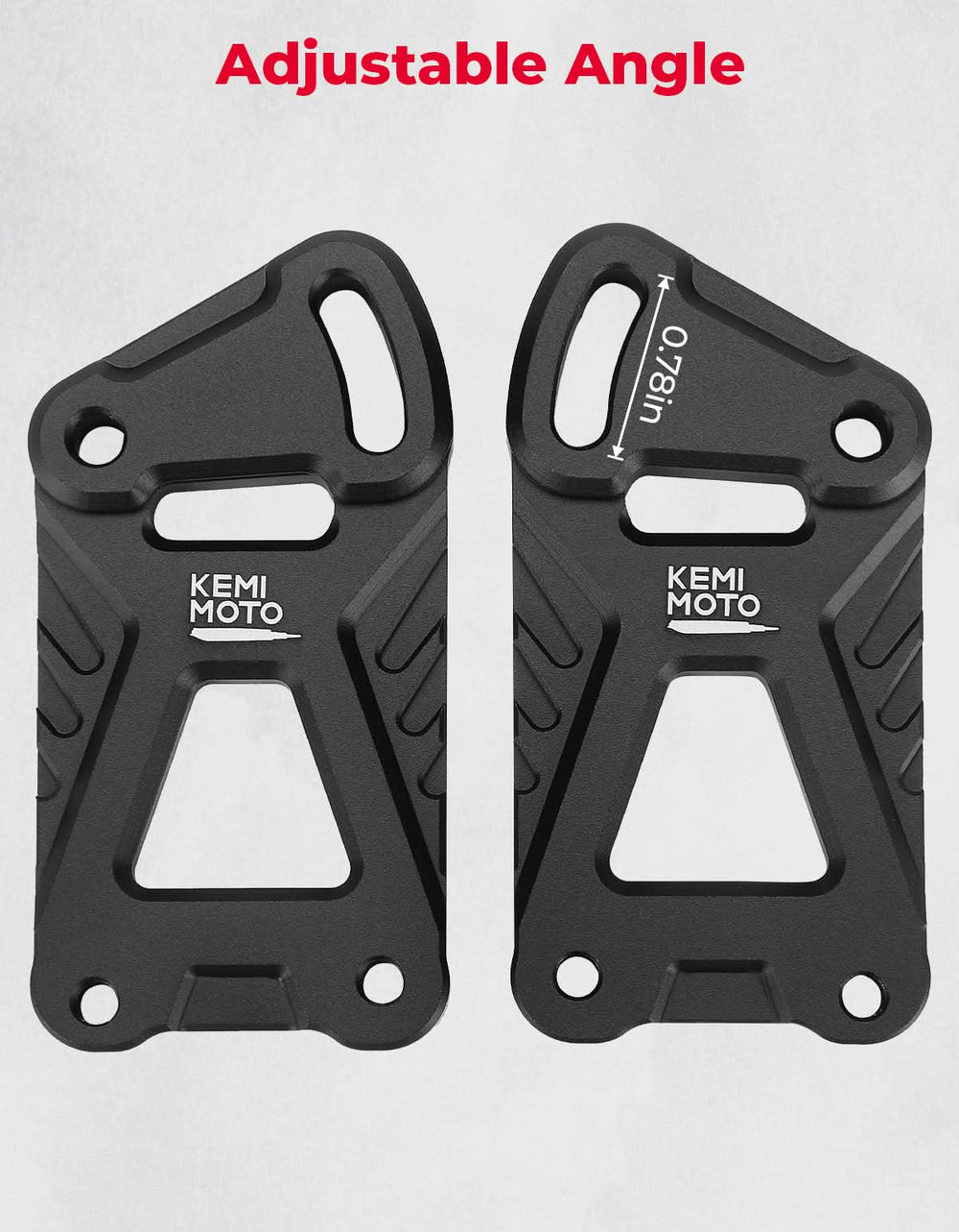 Motorcycle Windshield Risers Extension Adjustable Bracket for KLR 650 KLR650 - Kemimoto