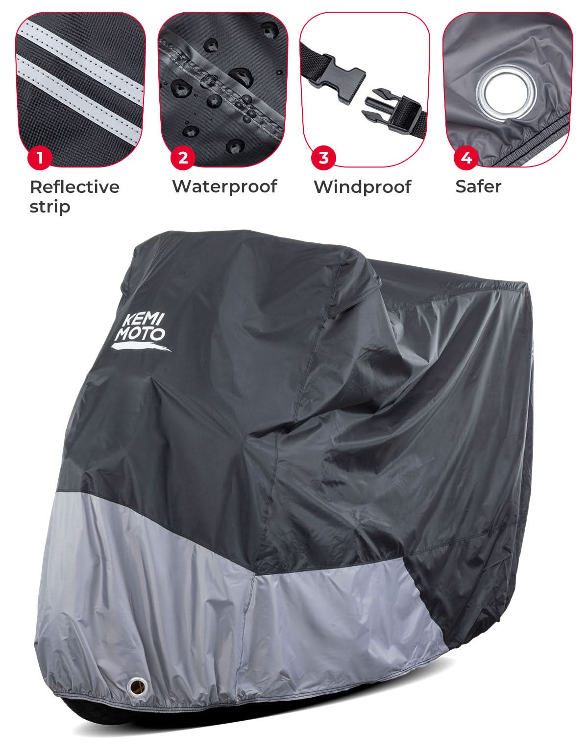 Motorcycle Cover Adventure for R1250 GS TENERE 700 KLR650 - Kemimoto