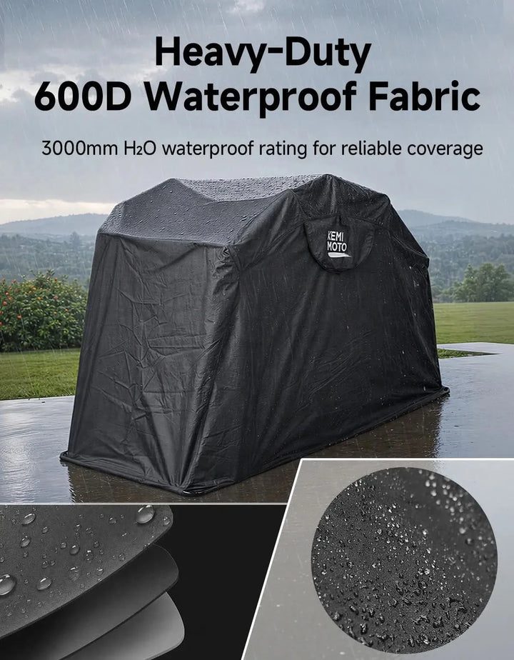 600D Motorcycle Storage Shelter Cover Outdoor for Trike Touring