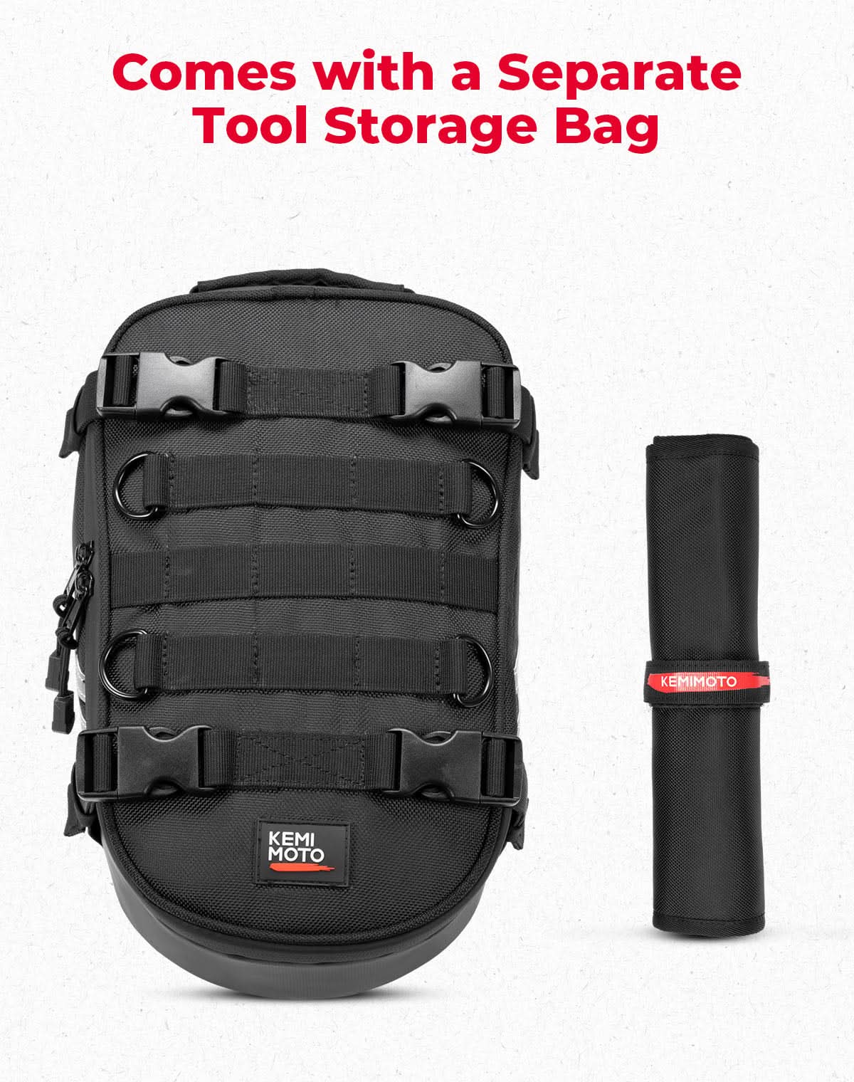 Universal 6L Motorcycle Rear Fender Bag for Dirt Bike - Kemimoto