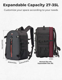 Motorcycle Helmet Backpack, 27-35L - Kemimoto