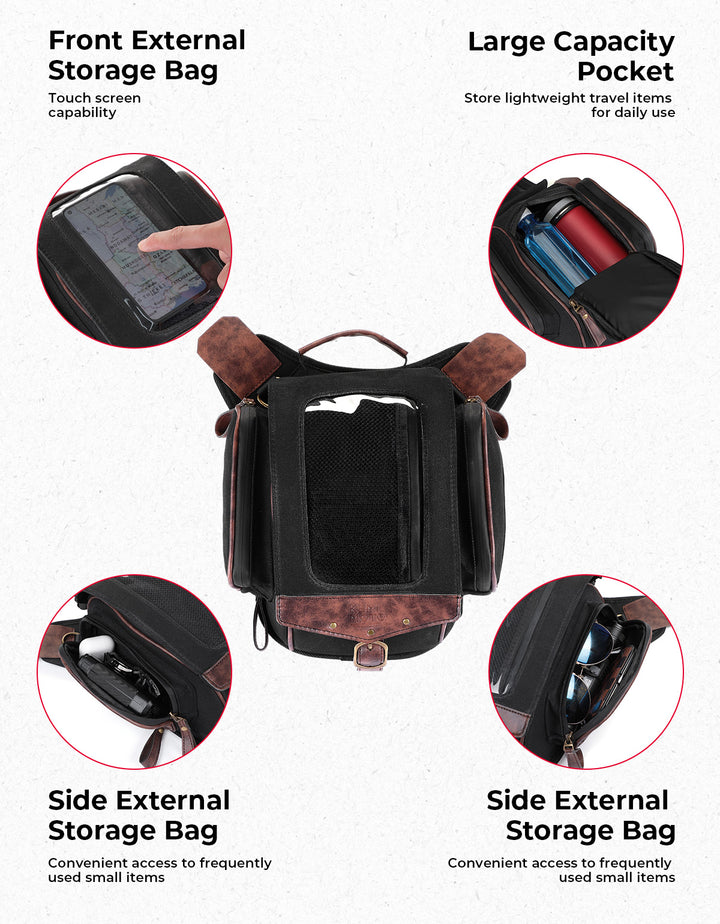 8.5L Expandable Tank Bag For Motorcycle Riding