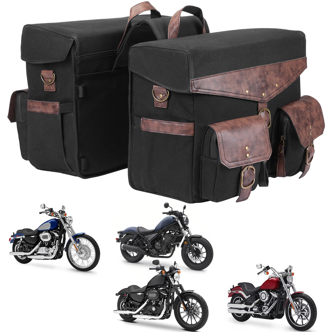 36L Saddlebags for Motorcycle Cruiser