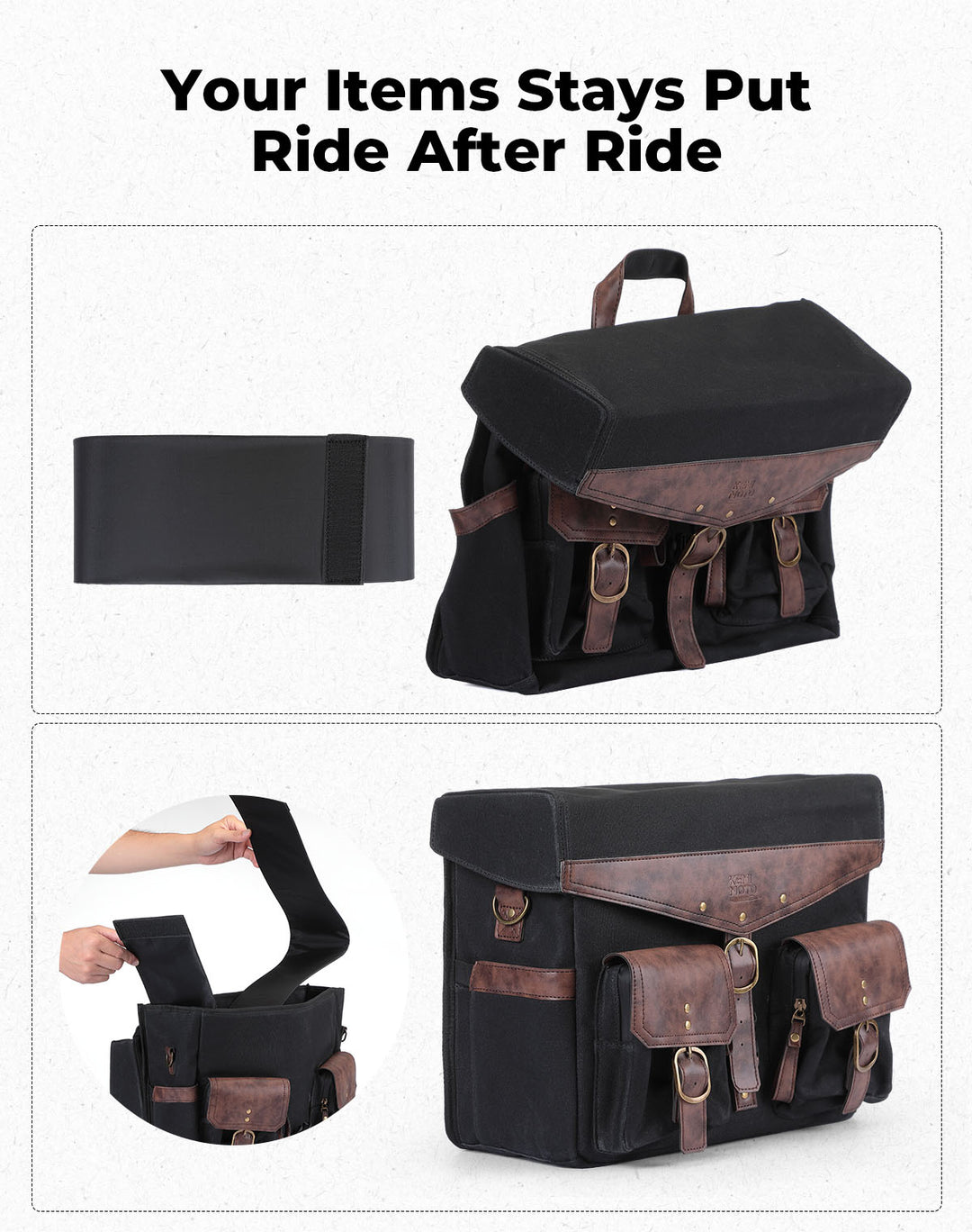 36L Saddlebags for Motorcycle Cruiser