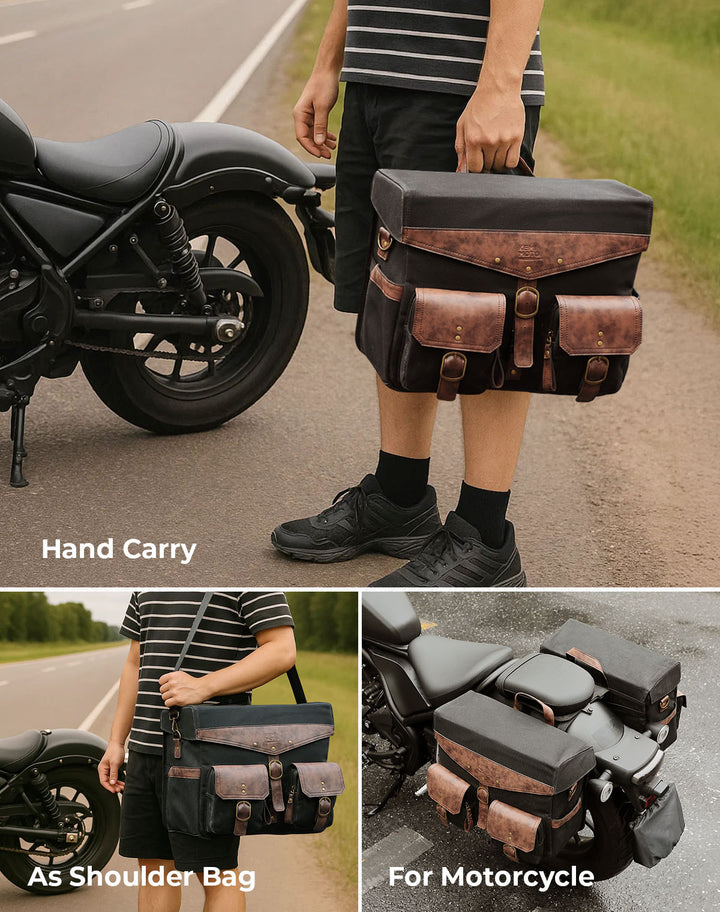 36L Saddlebags for Motorcycle Cruiser