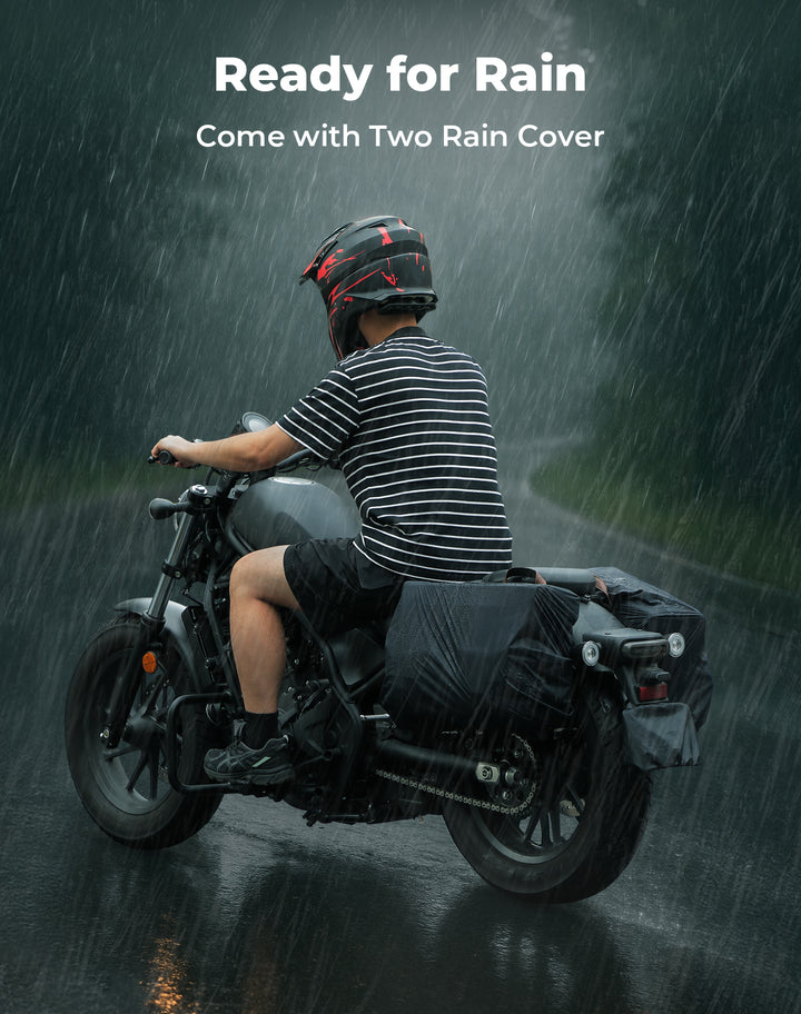 36L Saddlebags for Motorcycle Cruiser