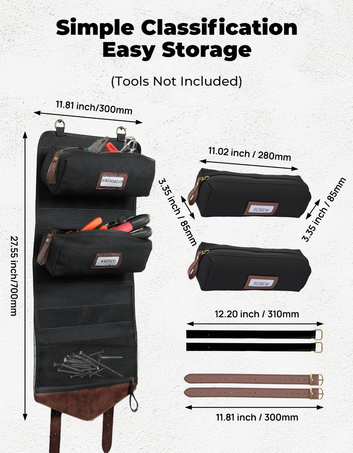 Roll Up Tool Bag for Motorcycle|ATV|UTV
