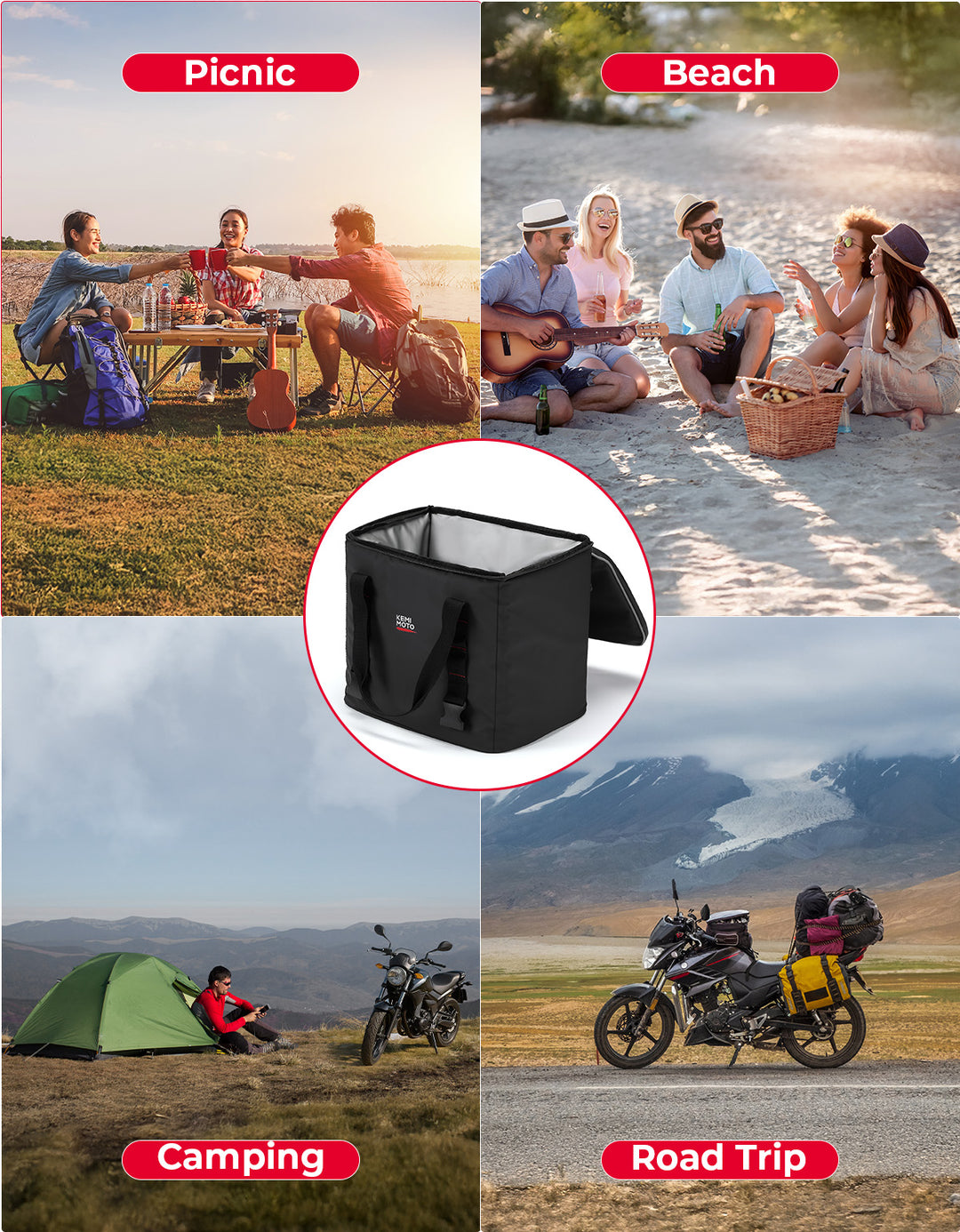 20L Insulated Tail Bag for Motorcycle