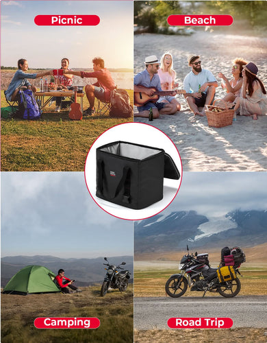 20L Insulated Tail Bag for Motorcycle - Kemimoto