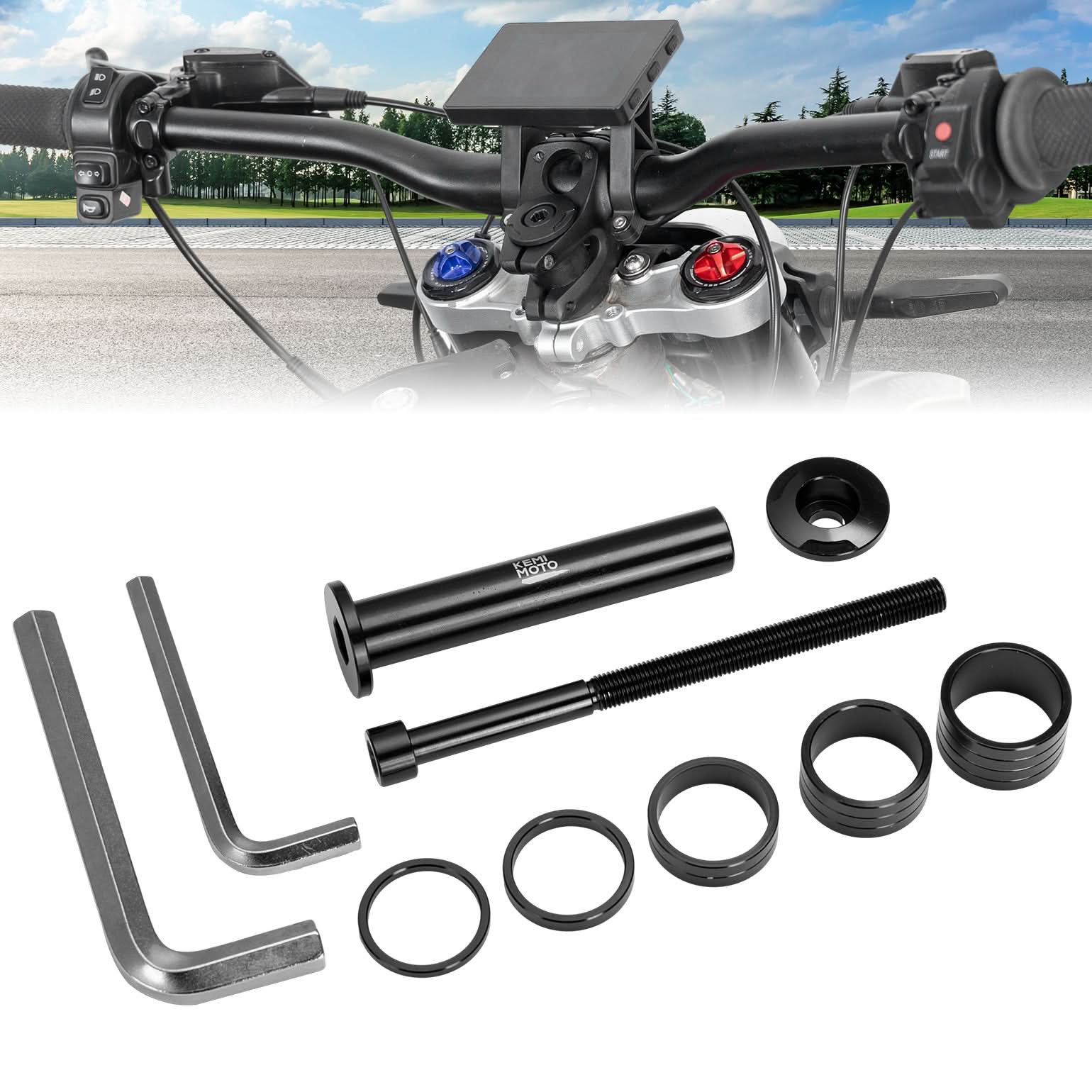 Stem Lock Spacer For Surron & Talaria Dirt Bikes - Kemimoto